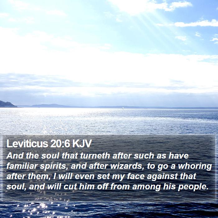 Leviticus 20:6 KJV Bible Study