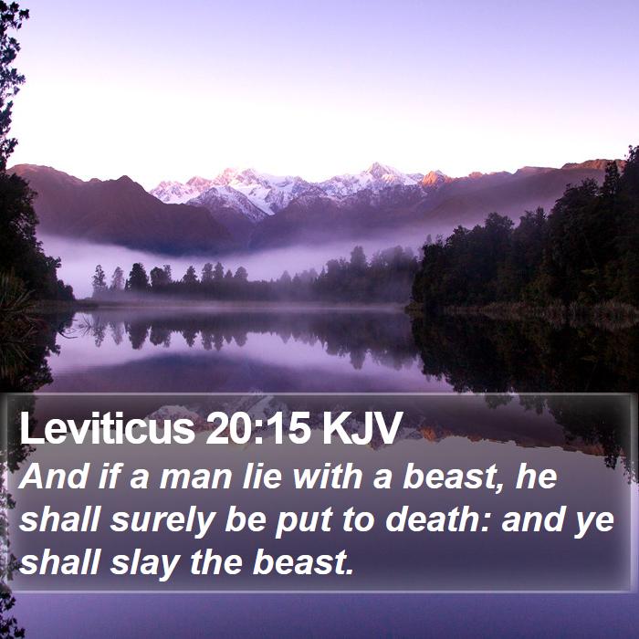 Leviticus 20:15 KJV Bible Study