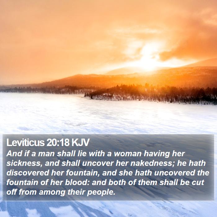 Leviticus 20:18 KJV Bible Study