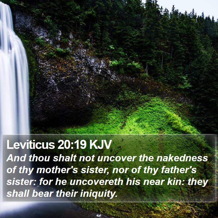 Leviticus 20:19 KJV Bible Study