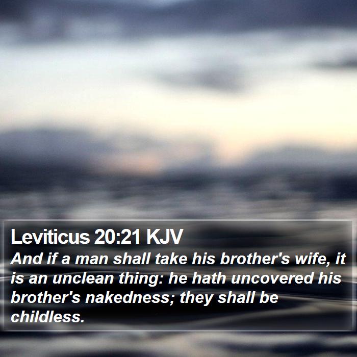 Leviticus 20:21 KJV Bible Study