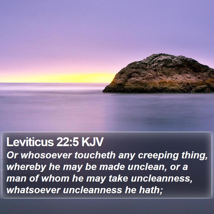 Leviticus 22:5 KJV Bible Study