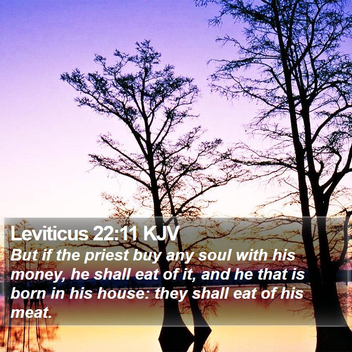 Leviticus 22:11 KJV Bible Study