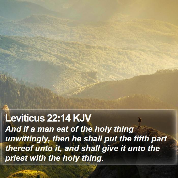 Leviticus 22:14 KJV Bible Study