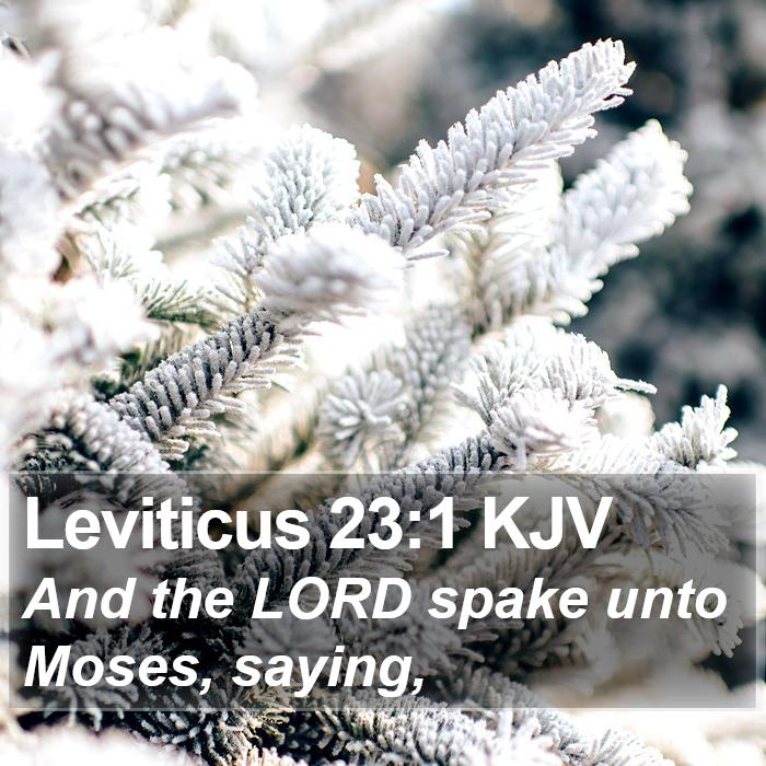 Leviticus 23:1 KJV Bible Study