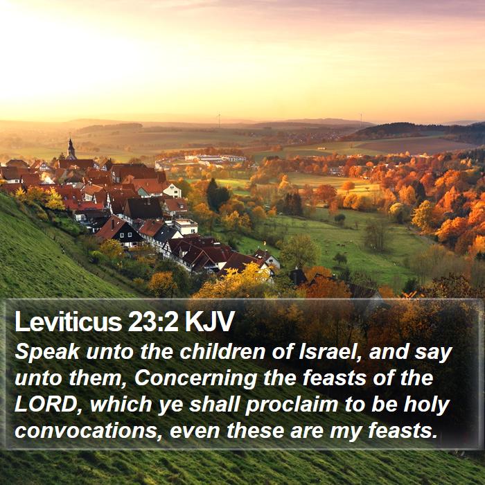 Leviticus 23:2 KJV Bible Study