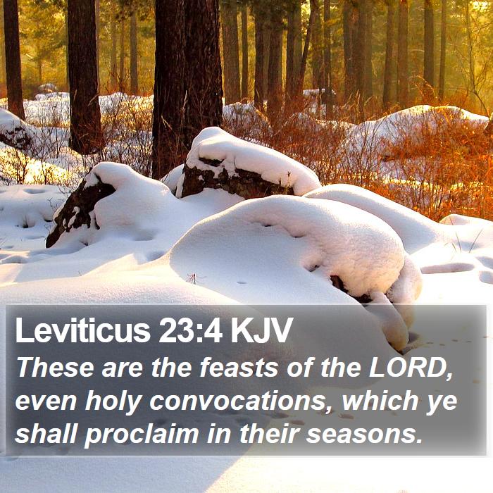 Leviticus 23:4 KJV Bible Study