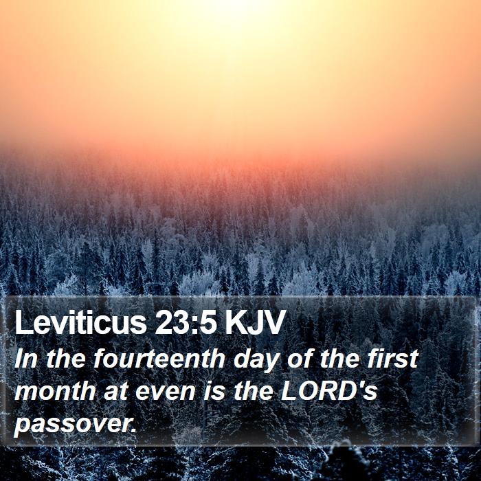 Leviticus 23:5 KJV Bible Study