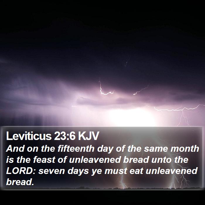 Leviticus 23:6 KJV Bible Study