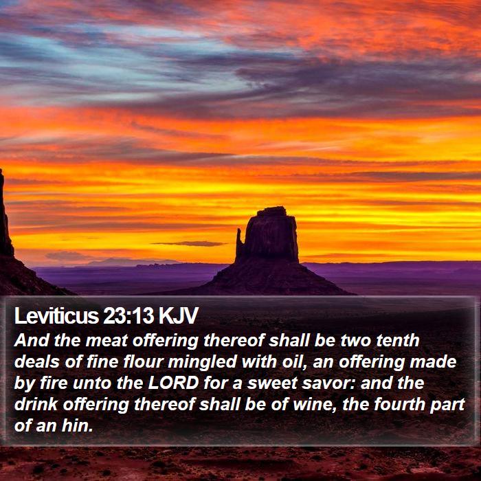 Leviticus 23:13 KJV Bible Study