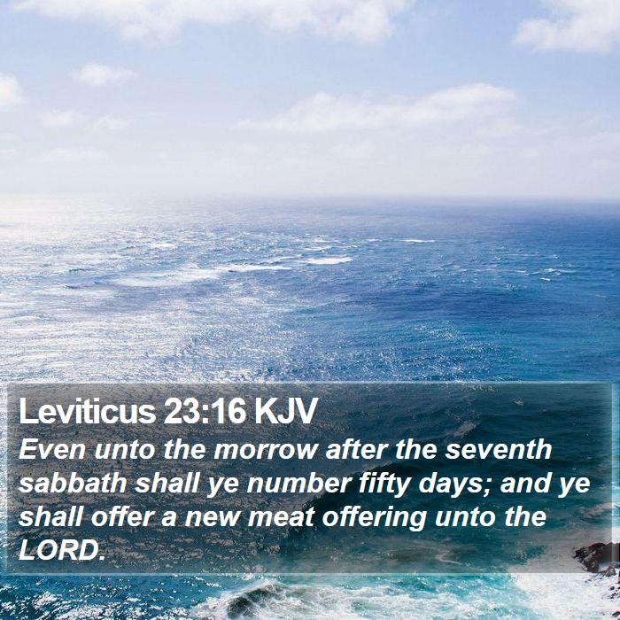 Leviticus 23:16 KJV Bible Study