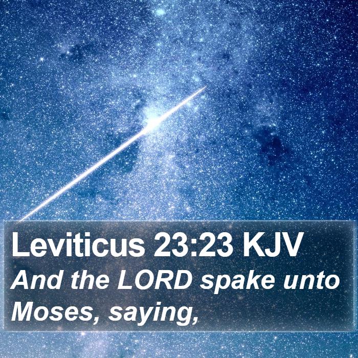 Leviticus 23:23 KJV Bible Study