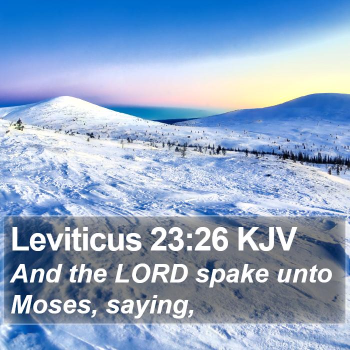 Leviticus 23:26 KJV Bible Study