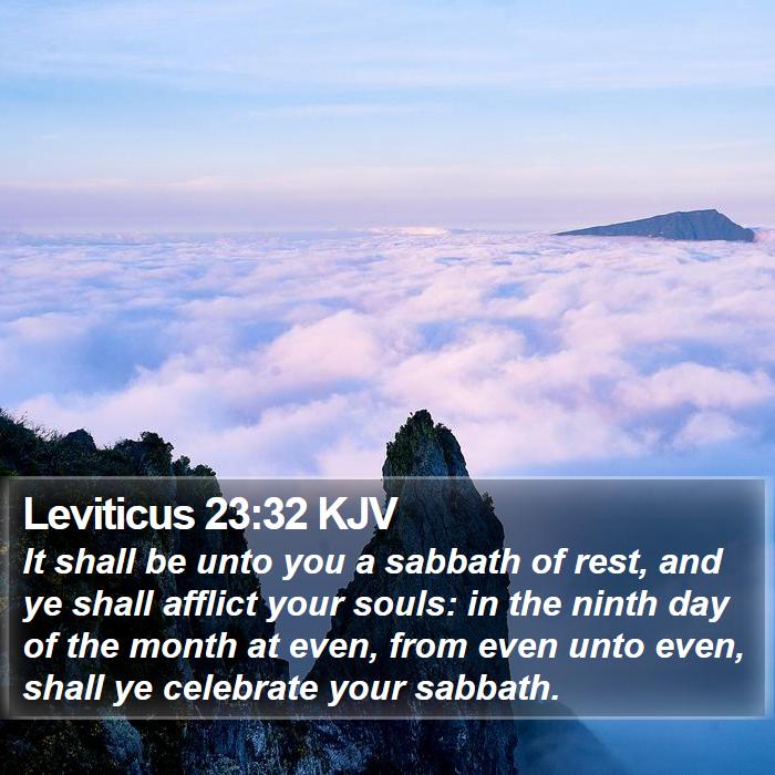 Leviticus 23:32 KJV Bible Study