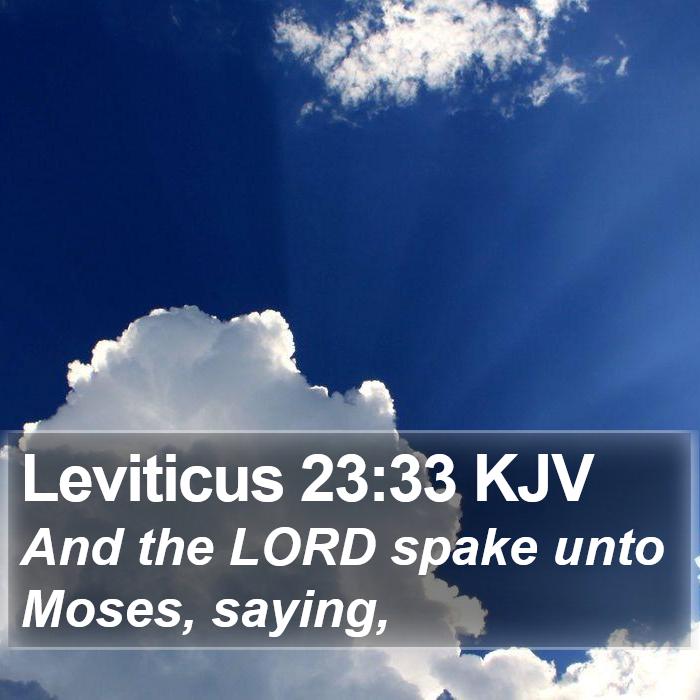 Leviticus 23:33 KJV Bible Study