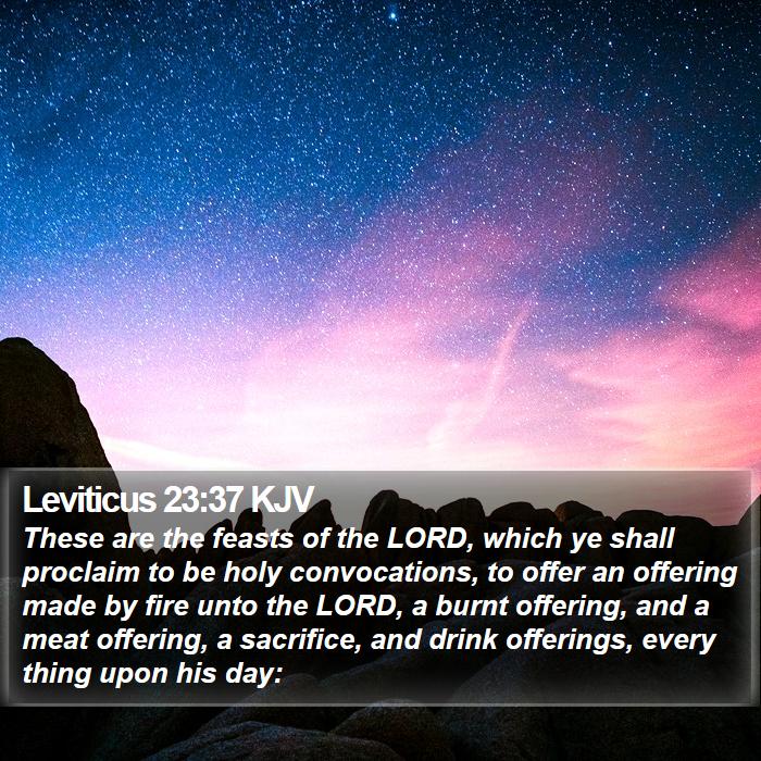 Leviticus 23:37 KJV Bible Study