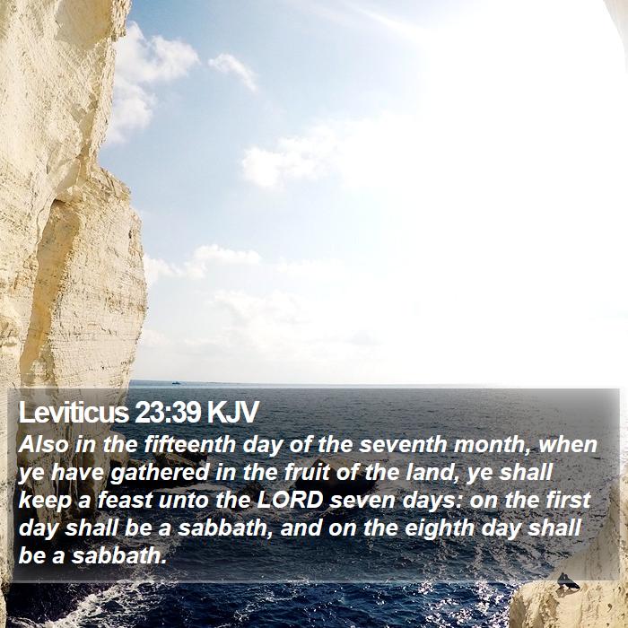 Leviticus 23:39 KJV Bible Study