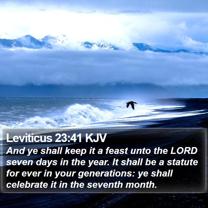 Leviticus 23:41 KJV Bible Study