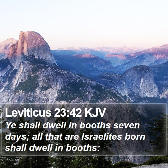 Leviticus 23:42 KJV Bible Study