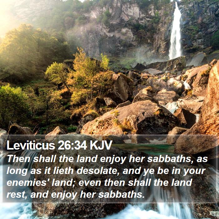 Leviticus 26:34 KJV Bible Study