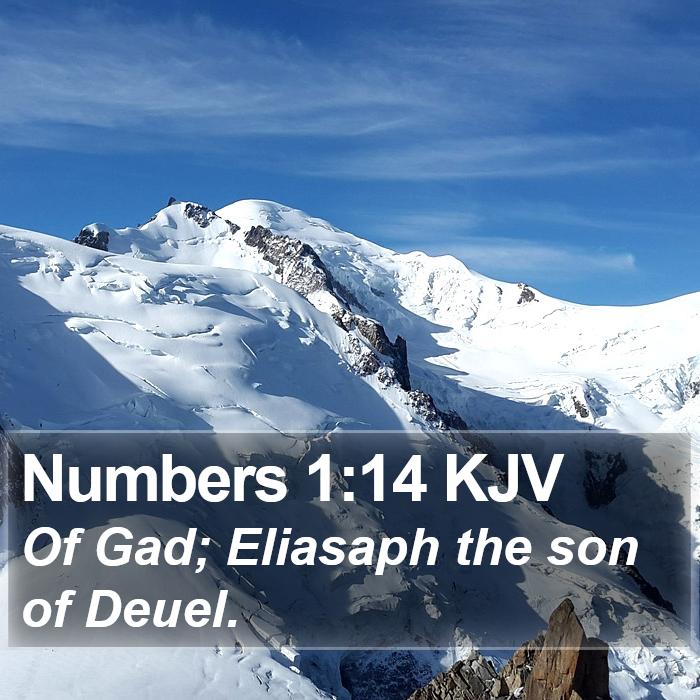 Numbers 1:14 KJV Bible Study