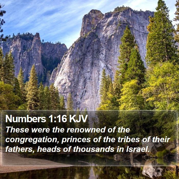 Numbers 1:16 KJV Bible Study