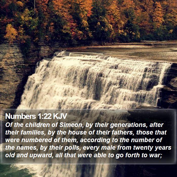 Numbers 1:22 KJV Bible Study