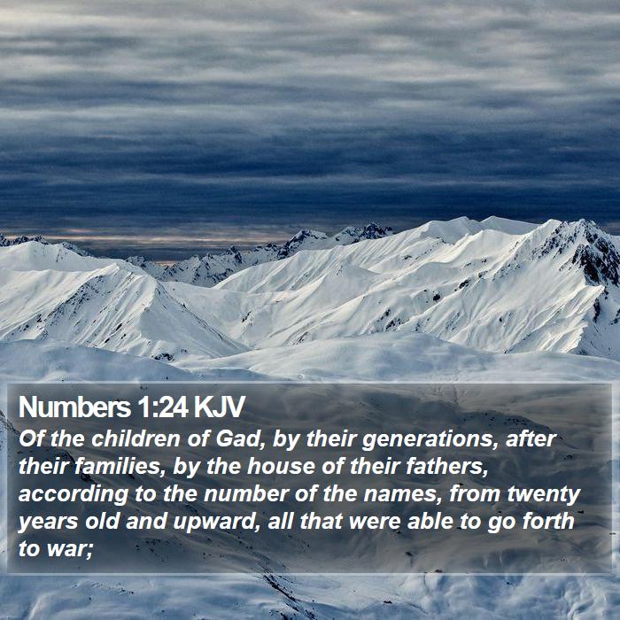 Numbers 1:24 KJV Bible Study