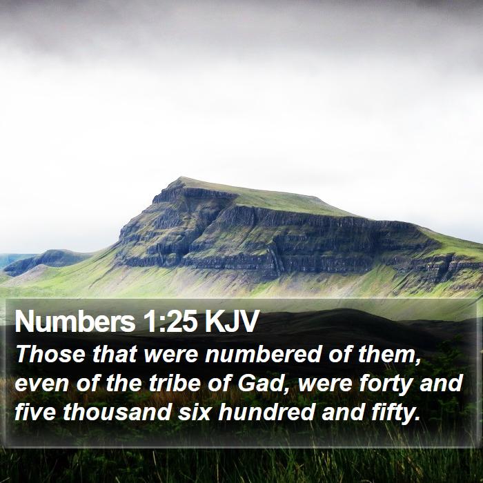 Numbers 1:25 KJV Bible Study