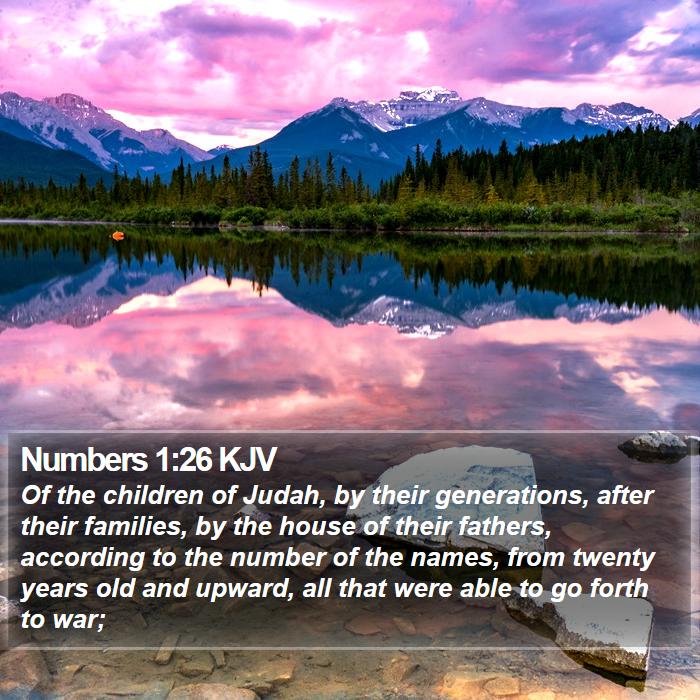 Numbers 1:26 KJV Bible Study