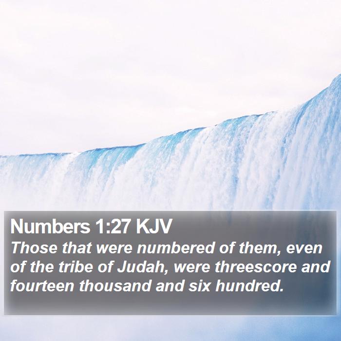 Numbers 1:27 KJV Bible Study