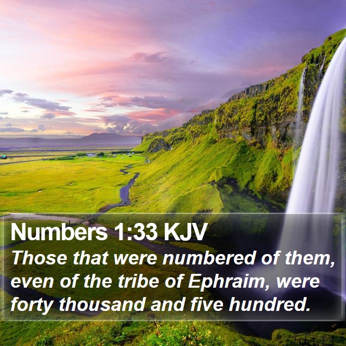 Numbers 1:33 KJV Bible Study