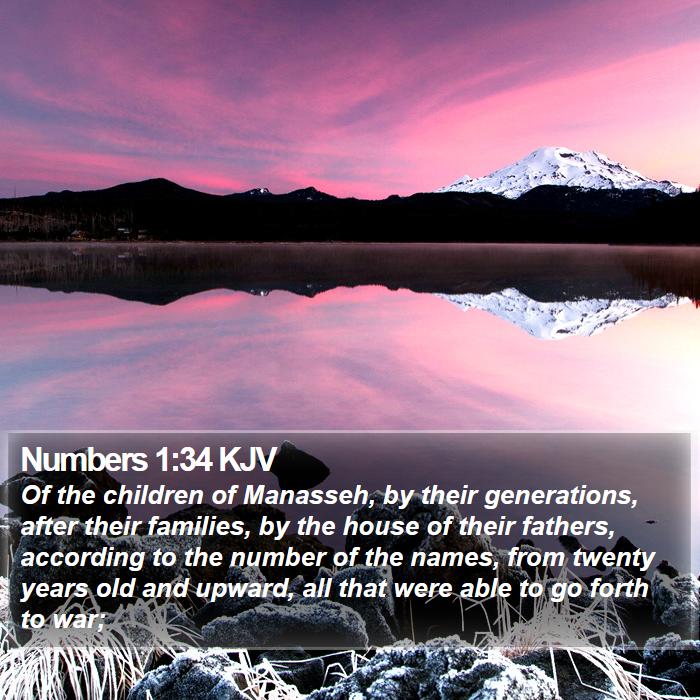 Numbers 1:34 KJV Bible Study