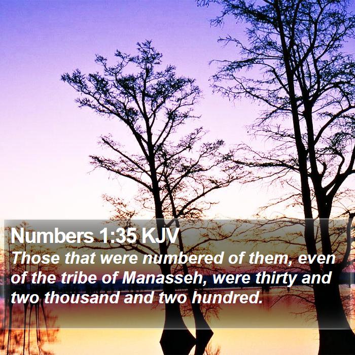 Numbers 1:35 KJV Bible Study