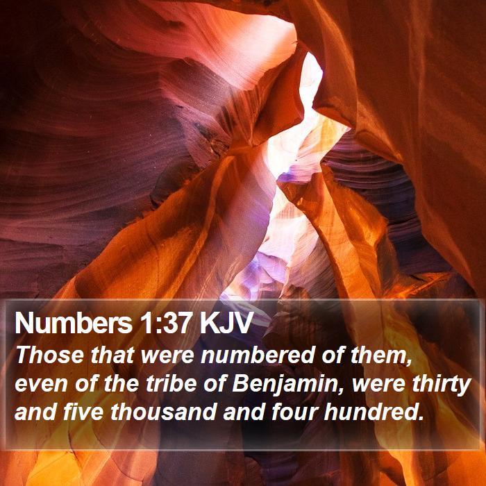 Numbers 1:37 KJV Bible Study