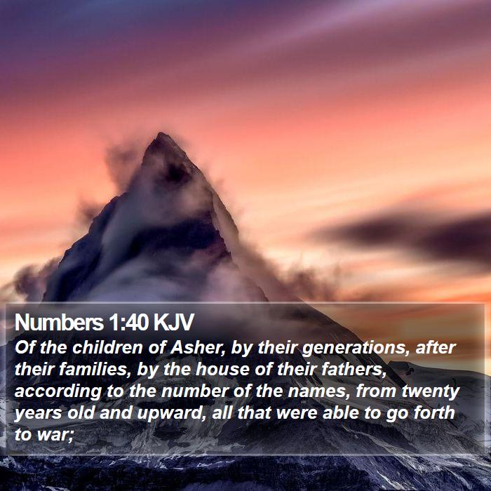 Numbers 1:40 KJV Bible Study