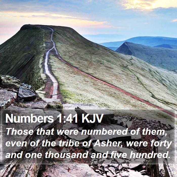 Numbers 1:41 KJV Bible Study