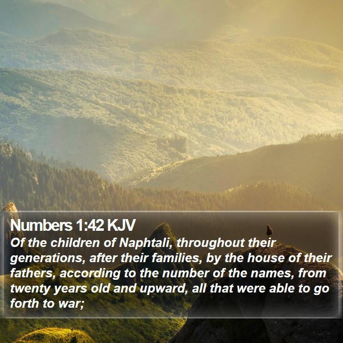 Numbers 1:42 KJV Bible Study