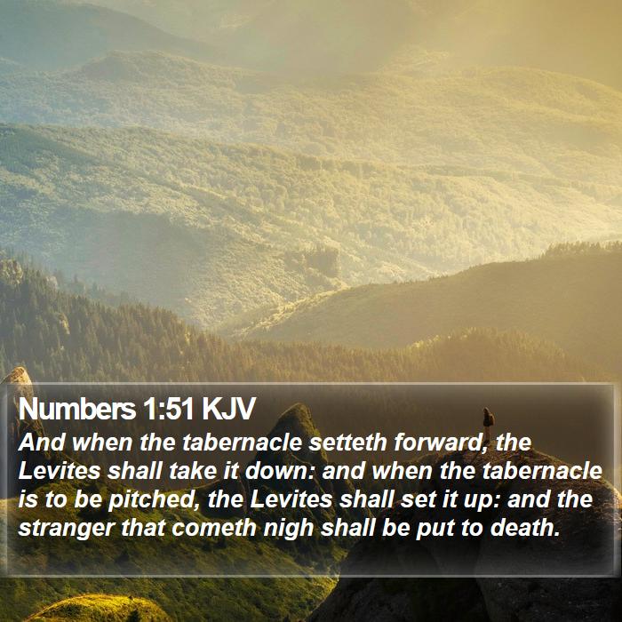 Numbers 1:51 KJV Bible Study