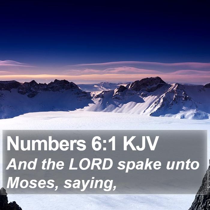 Numbers 6:1 KJV Bible Study