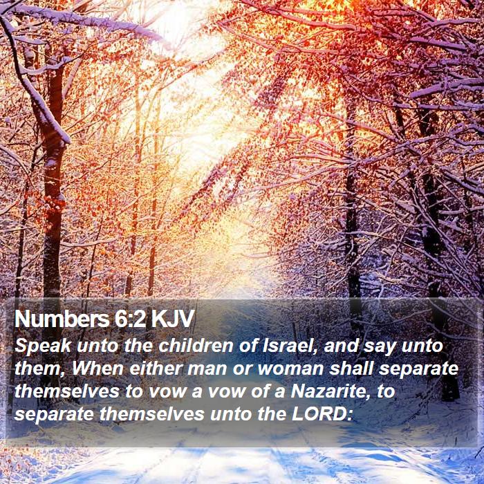 Numbers 6:2 KJV Bible Study