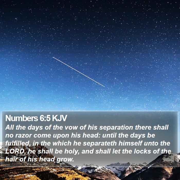 Numbers 6:5 KJV Bible Study