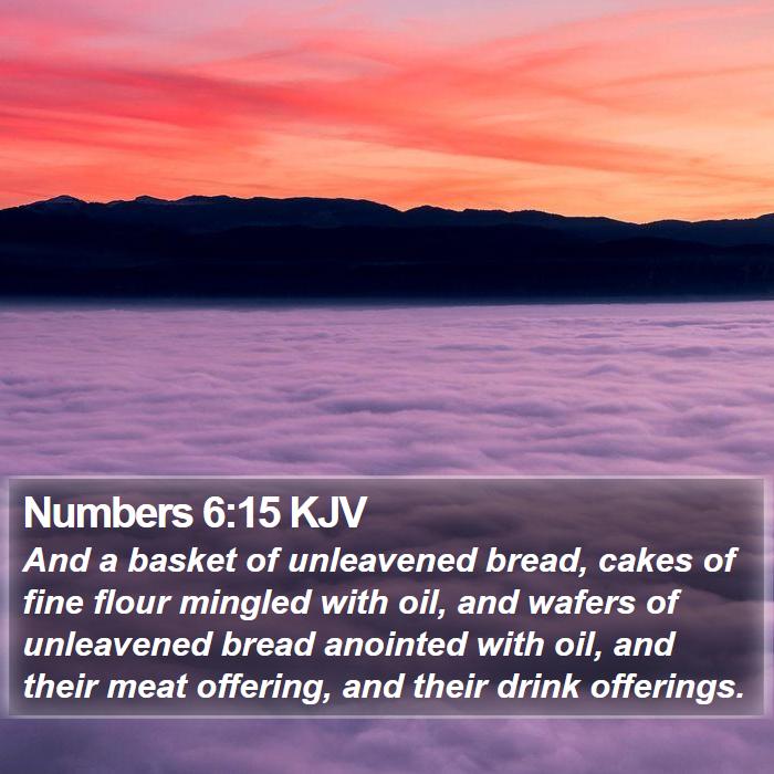 Numbers 6:15 KJV Bible Study