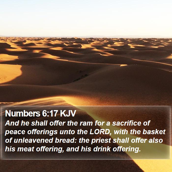 Numbers 6:17 KJV Bible Study