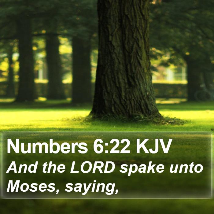 Numbers 6:22 KJV Bible Study