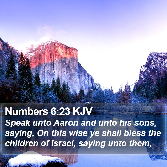 Numbers 6:23 KJV Bible Study