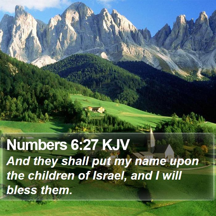 Numbers 6:27 KJV Bible Study