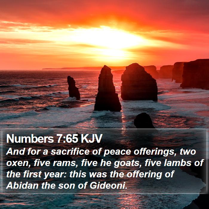 Numbers 7:65 KJV Bible Study
