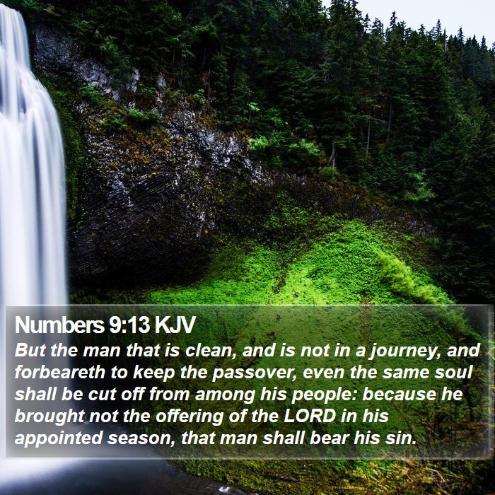 Numbers 9:13 KJV Bible Study