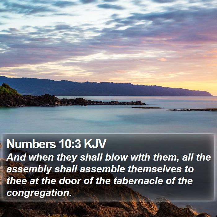 Numbers 10:3 KJV Bible Study